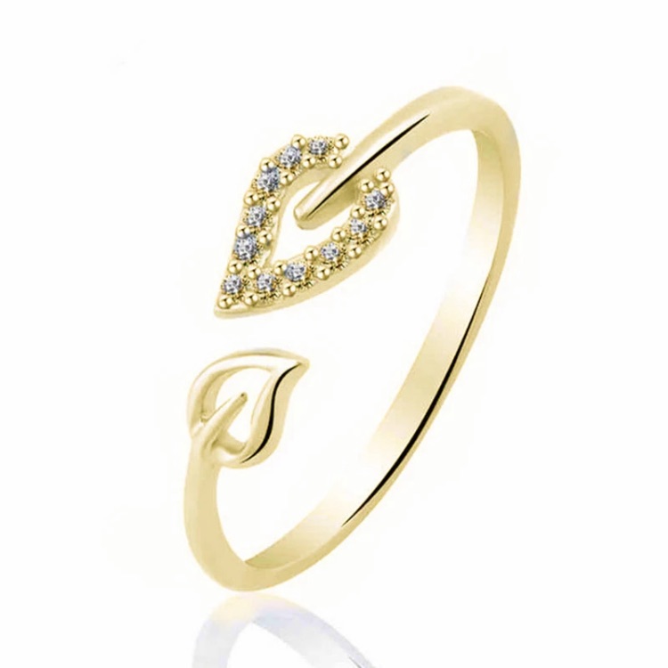 Leaf Open Adjustable Ring